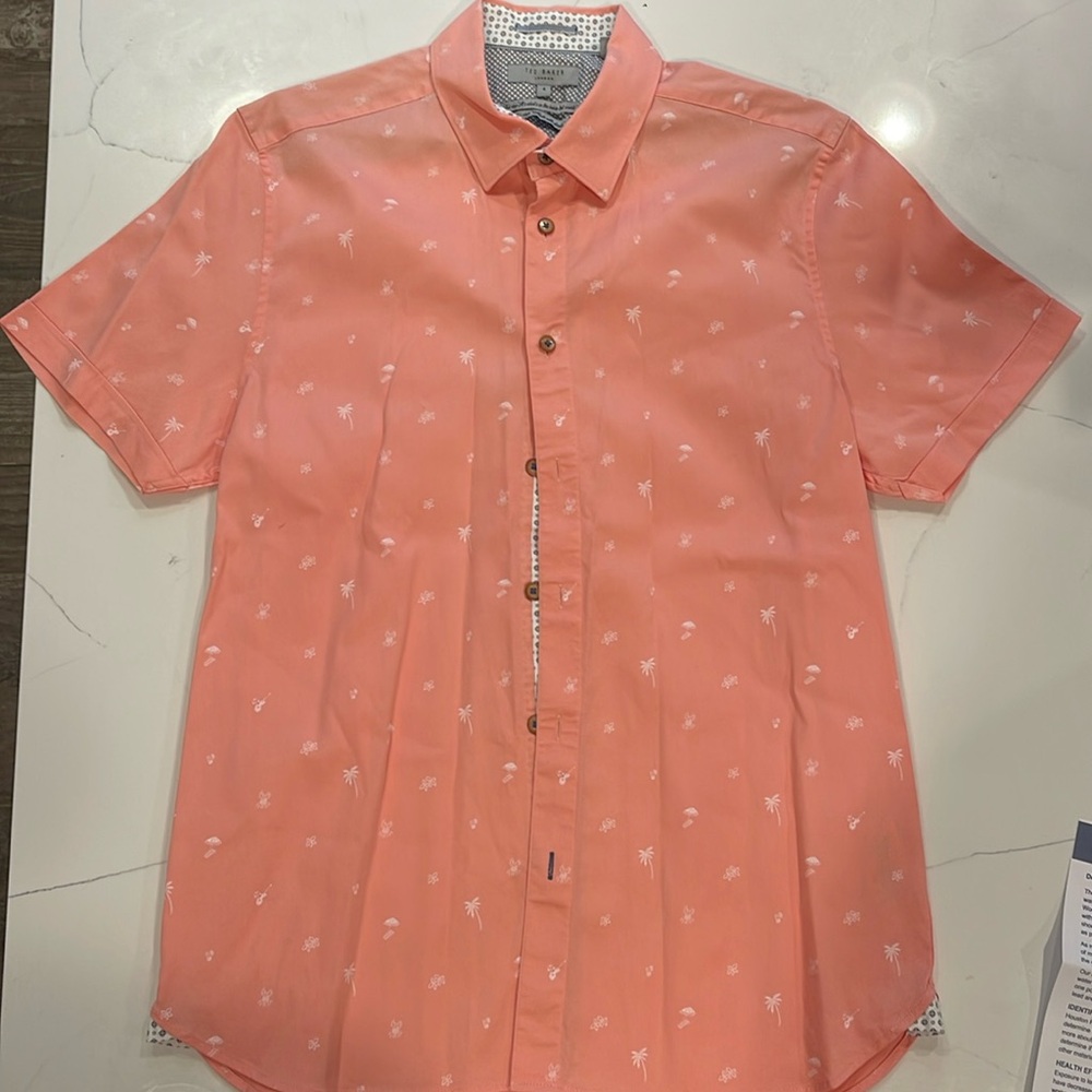 Ted Baker- size 4- Men's short sleeve shirt-perfect condition